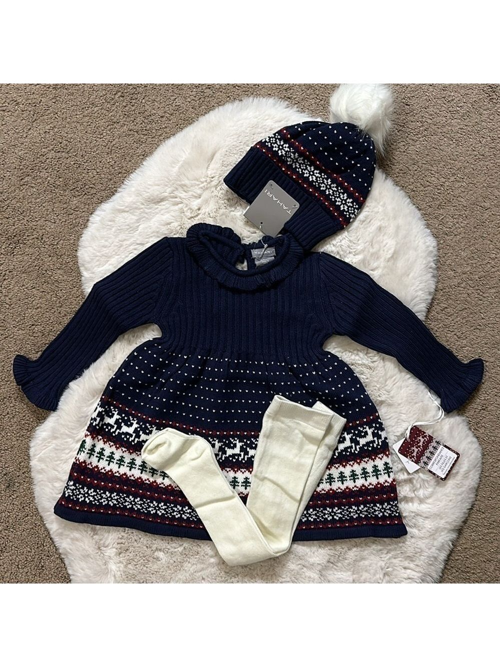 Baby Girl Christmas Dress Set